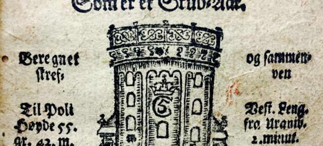 One of the almanacs from 1700 with the royal cipher of Christian V