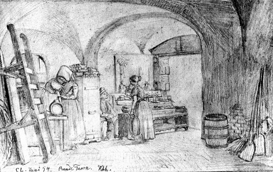 The booth at the entrance to the Round Tower 1854 The booth at the entrance to the Round Tower 1854