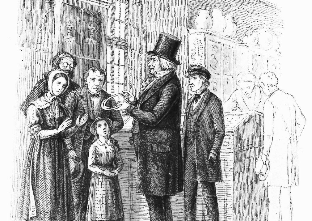 Christian Jürgensen Thomsen viser oldsagssamlingen frem på Christiansborg