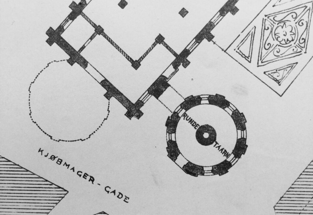 Anton Rosen's first plan to move the Round Tower 1898