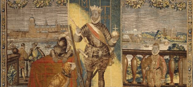 The Kronborg tapestry with Frederik II and the future Christian IV