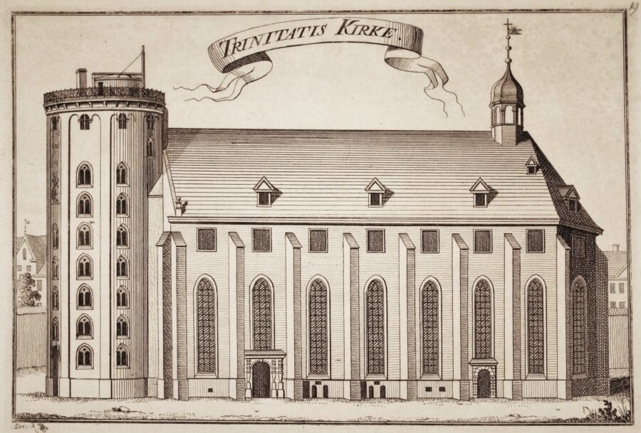 Trinitatis-komplekset med observatorium, kirke og bibliotek Trinitatis-komplekset med observatorium, kirke og bibliotek