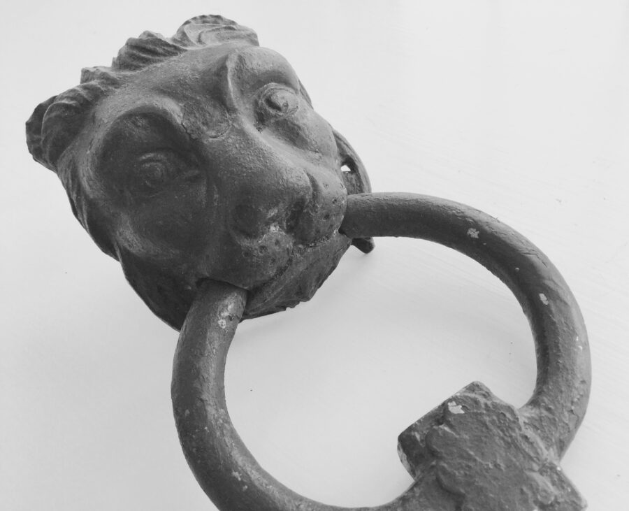 One of the door knockers from the Spiral Ramp One of the door knockers from the Spiral Ramp