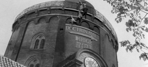 From the dramatic climax in the film “It Happened at the Round Tower” From the dramatic climax in the film