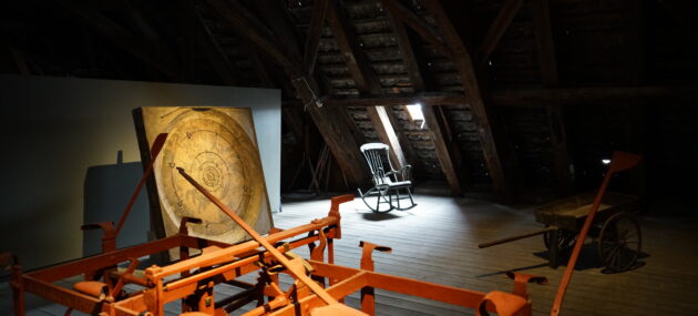 The Bell Loft with the clockwork in the foreground