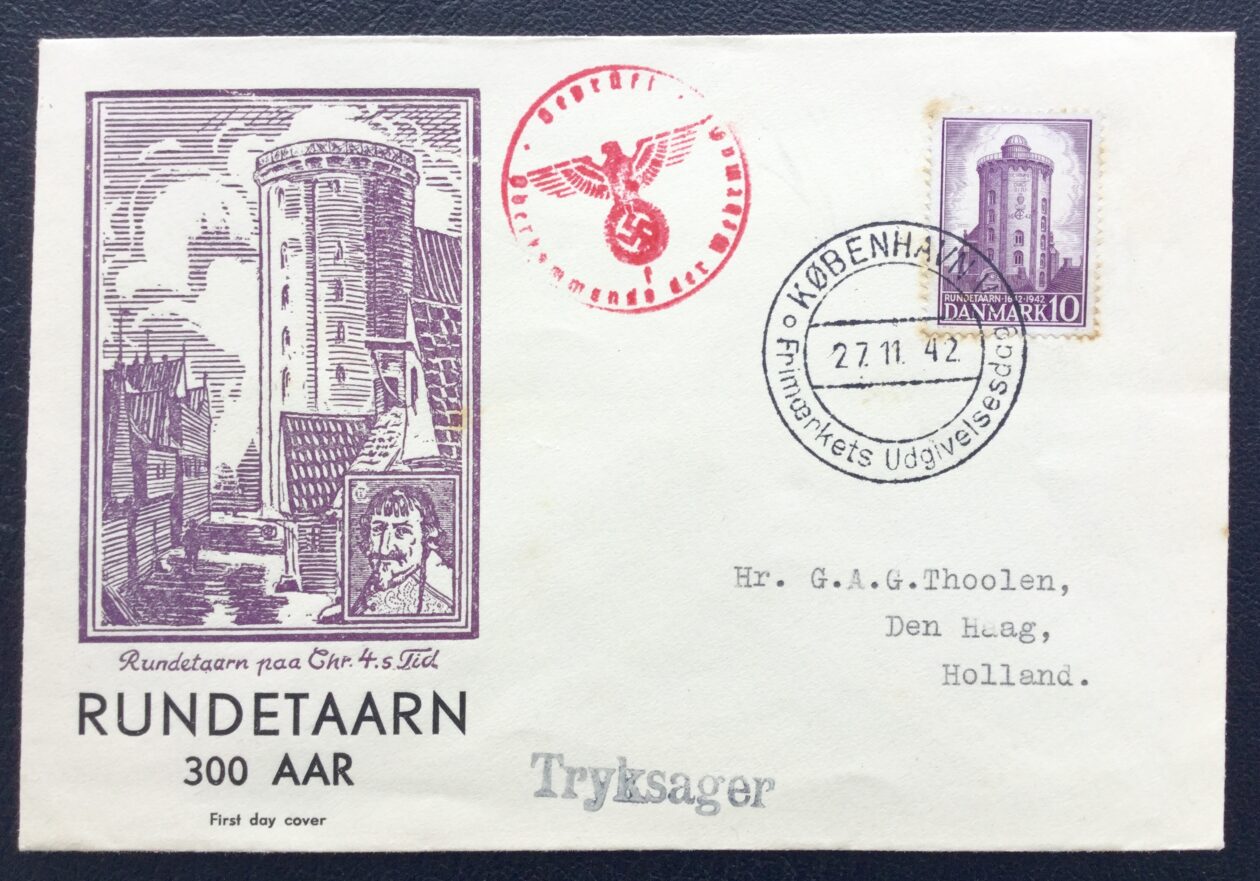 First day cover from 1942 with Nazi postmark First day cover from 1942 with Nazi postmark